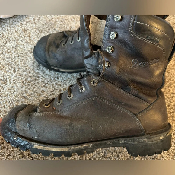 $25 WHEN BUNDLED Danner Quarry 8" Leather Work Boots MADE IN USA Men’s Size 11 - Picture 1 of 11